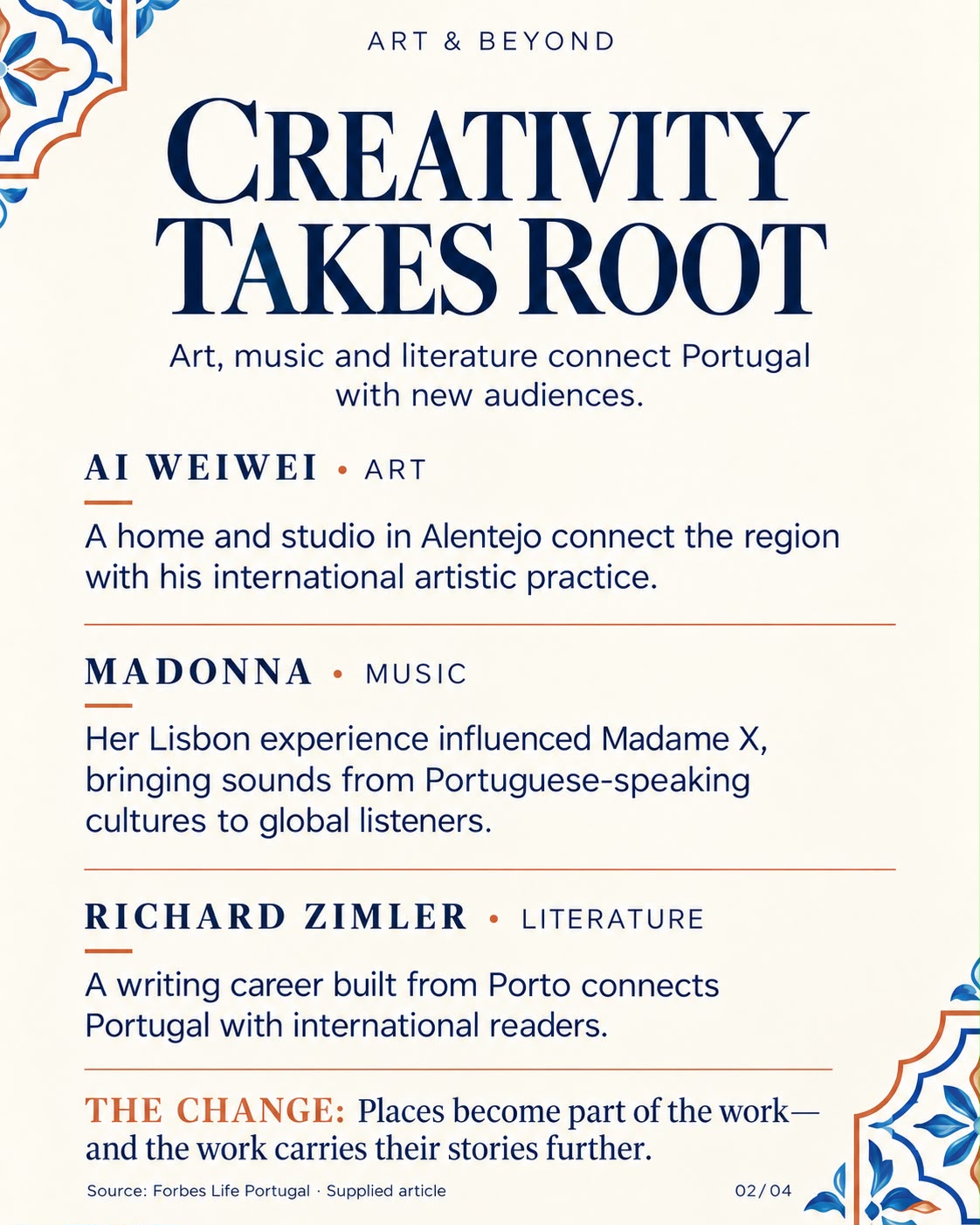 Creativity Takes Root — Ai Weiwei, Madonna and Richard Zimler