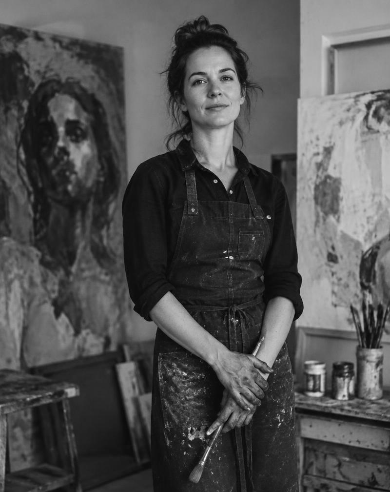 Portrait of a painter who moderates Art & Beyond salons